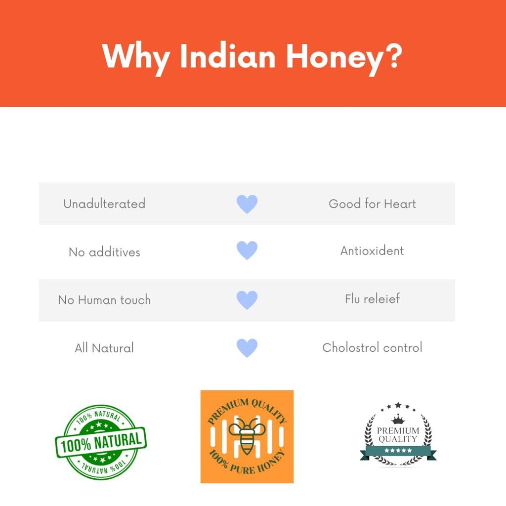 IndianHoney Cinnamon Honey The Perfect Sweetener With A Touch Of Spice For Your Daily Wellness(Buy 1-500 Gm and Get 1-230 gm Free)