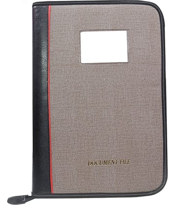 Kopila Premium Quality PU Leather Document Bag File Folder Set of-1 (A4/FS)