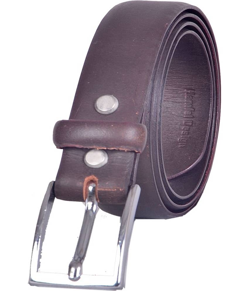 ULTIFAB - Brown Leather Men's Formal Belt ( Pack of 1 )