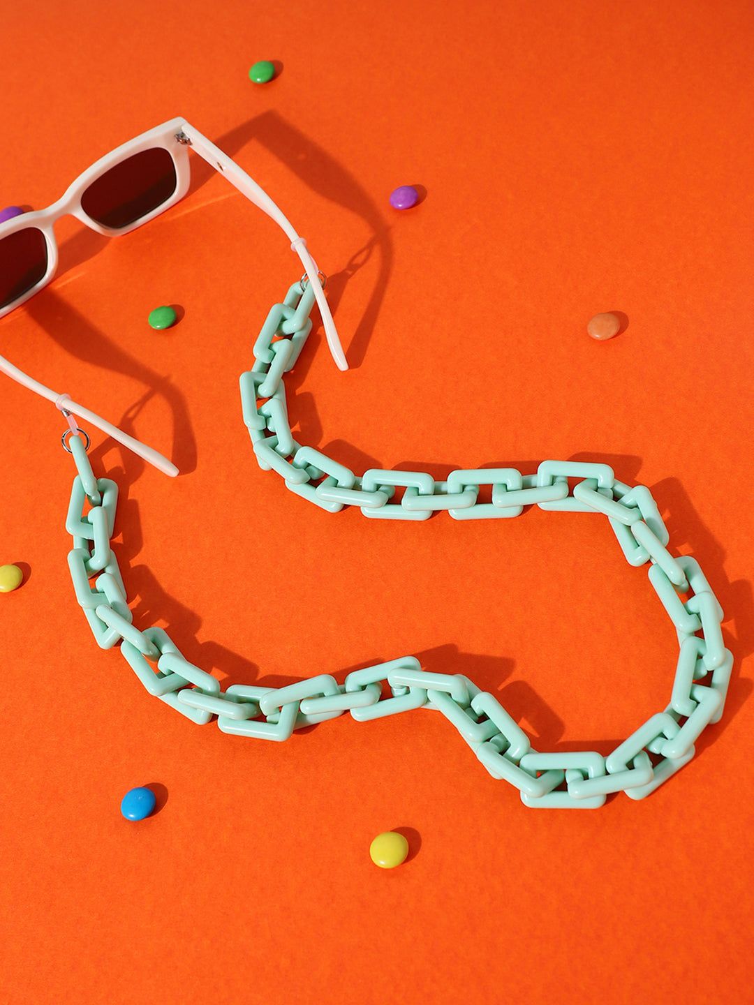Matcha Sunglasses With Chain-Mask Chains
