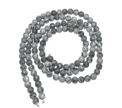 Picasso Jasper Gemstone Round Beads 15 Inch String.Per String of Approx 62 Pcs , SEP-672-1 String / 6 MM