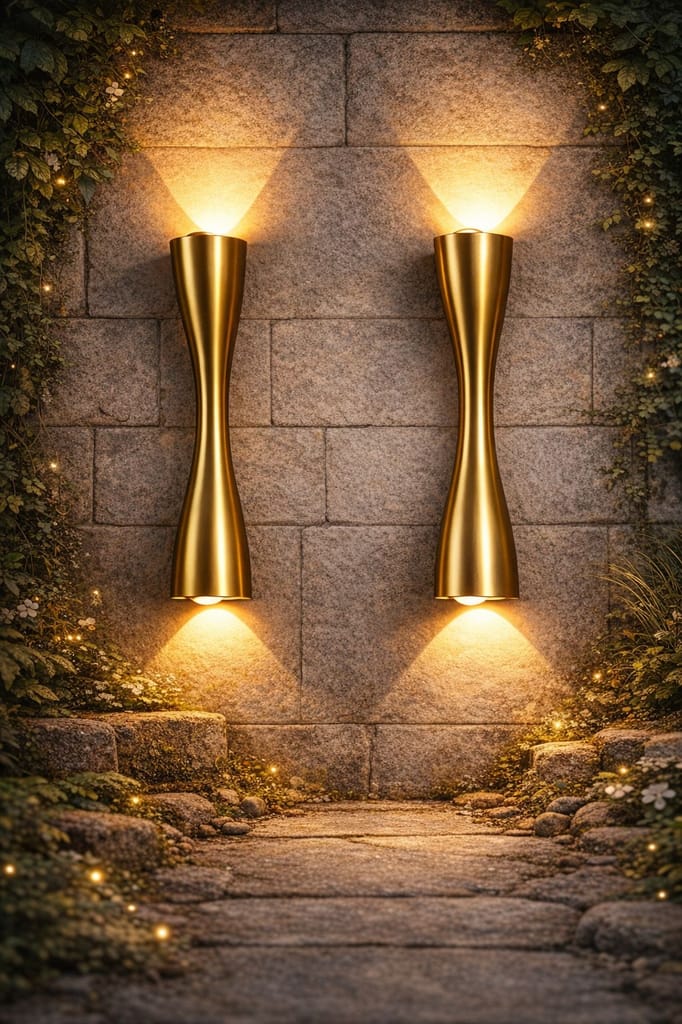 SPARKWORLD Head Up and Down Wall Lamp, Creative Small Waist Design Wall Light | Colour: Yellow - Electricals | Buy online on ZillyBuy