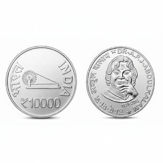 10000 Rupees 1931-2015 Dr A P J Abdul Kalam Silver-plated Fantasy Collection 10000 Rupees 1931-2015 Dr A P J Abdul Kalam Silver-plated Fantasy Collection