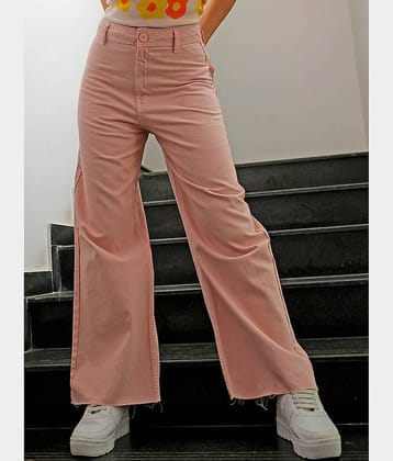 Freehand - Pink Cotton Bootcut Women's Jeans ( Pack of 1 )