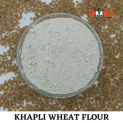 Fudonik Khapli / Emmer Wheat Flour (1kg) | Low GI & High Fiber | Premium Chakki Atta