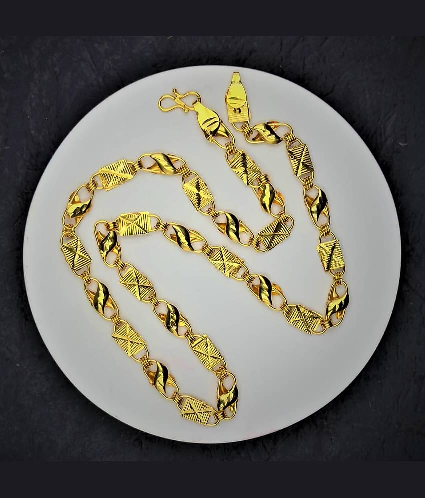 Charms Gold Plated Chain ( Set of 1 )