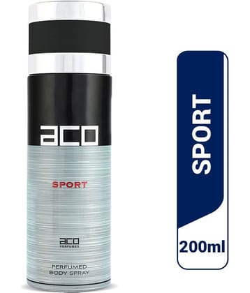 Aco Sport Deodorant Body Spray For Men, 200ml
