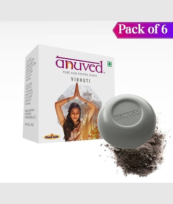 Anuved Exfoliating with sacred Herbs Treat for Skin & Soul Bathing Bar for All Skin Type ( Pack of 6 )