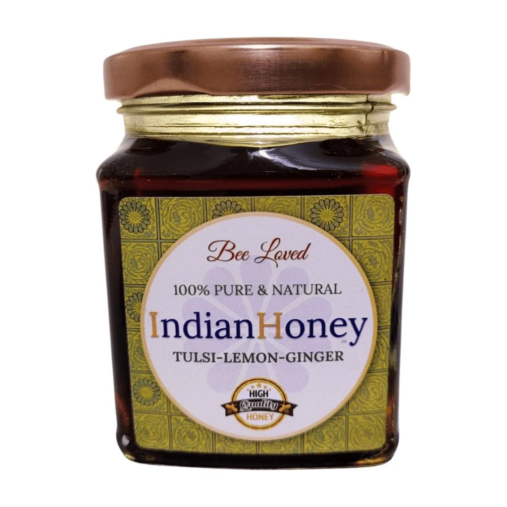 IndianHoney Tulsi Lemon Ginger Natural Honey A Perfect Fusion Of Bold Flavours And Nature Sweetness