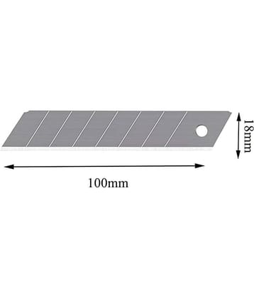 Paper Cutter Blade 18mm (Set Of 100, Metal Grip Hand-held Paper Cutter
