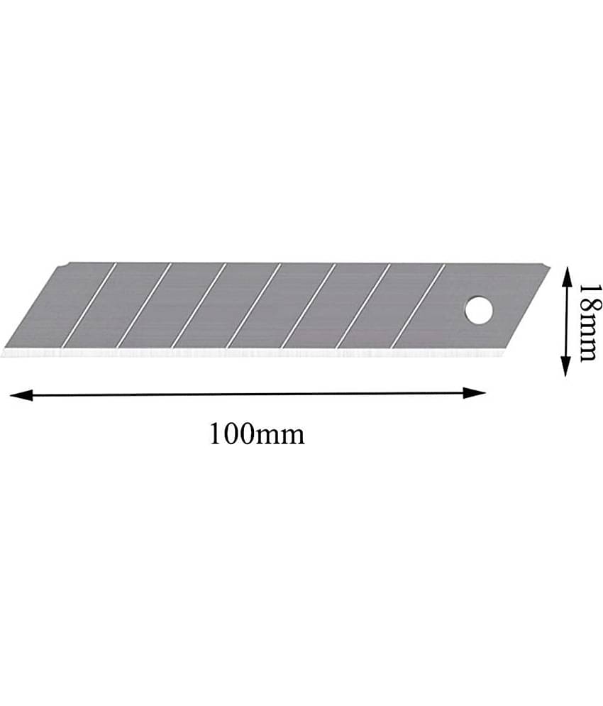 Paper Cutter Blade 18mm (Set Of 100, Metal Grip Hand-held Paper Cutter