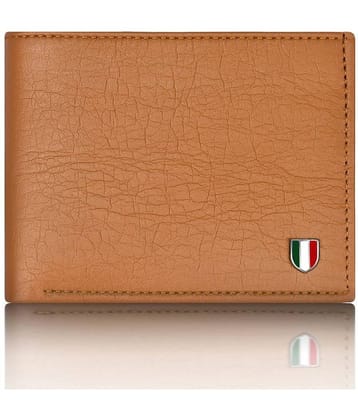 GIOVANNY - Tan Faux Leather Men's Regular Wallet ( Pack of 1 )
