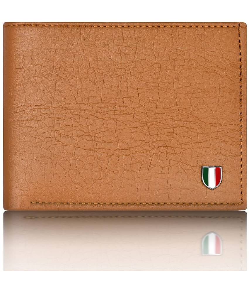 GIOVANNY - Tan Faux Leather Men's Regular Wallet ( Pack of 1 )