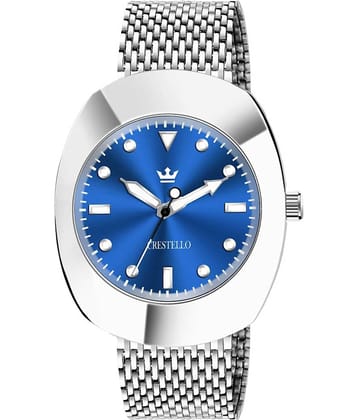 Crestello Silver Metal Analog Men's Watch