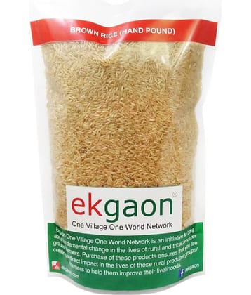 Ekgaon Brown Rice Hand Pound Rice 450 gm