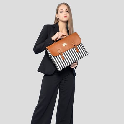 Lovevook Women's Laptop Bag Brown - Elegant Design with Multiple Compartments-Brown