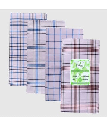 Feather Green - Multicolor Cotton Men's Lungi ( Pack of 4 )