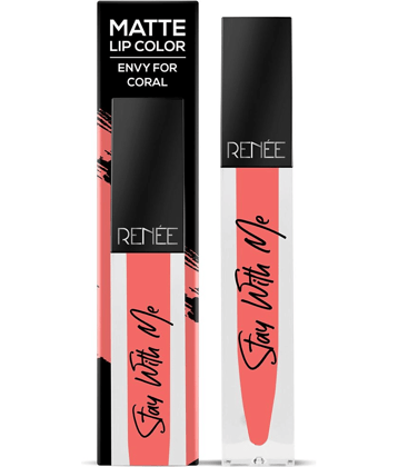 RENEE Stay With Me Matte Lip Color - Mad For Maroon, Long lasting, Light Weight & Smudge Proof, 5ml