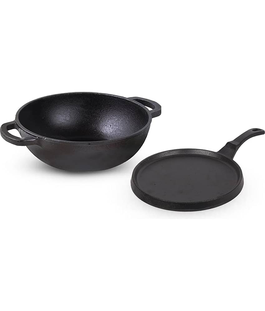 The Indus Valley - Cast Iron No Coating Pot ml ( Pack of 2 )