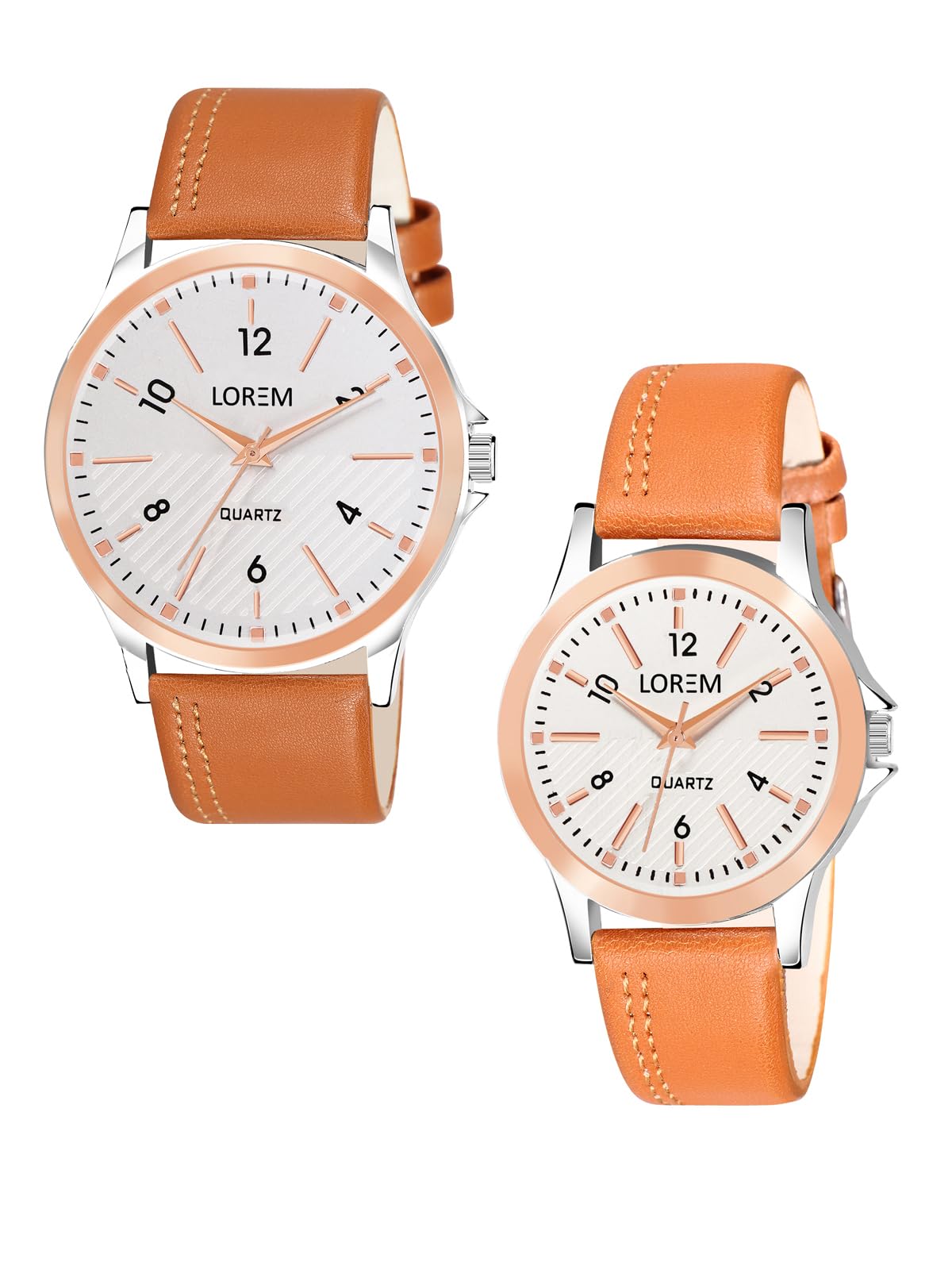Silver Stylish Dial Analog Watch for Lovely Couple LR94-LR341