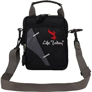 Life Today Black Men & Women Sling Bag - Regular Size