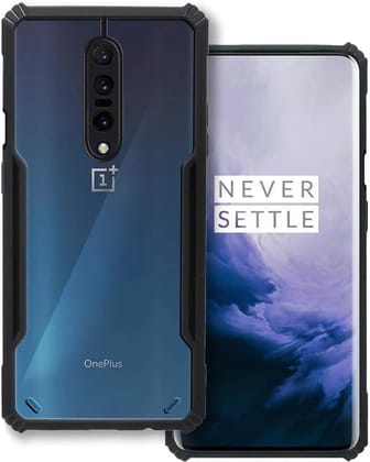 PLUGTECH Slim Shockproof Case | Matte Black Soft | Drop Protection | Precise Cutouts | Premium Mobile Cover for For Oneplus 7 Pro