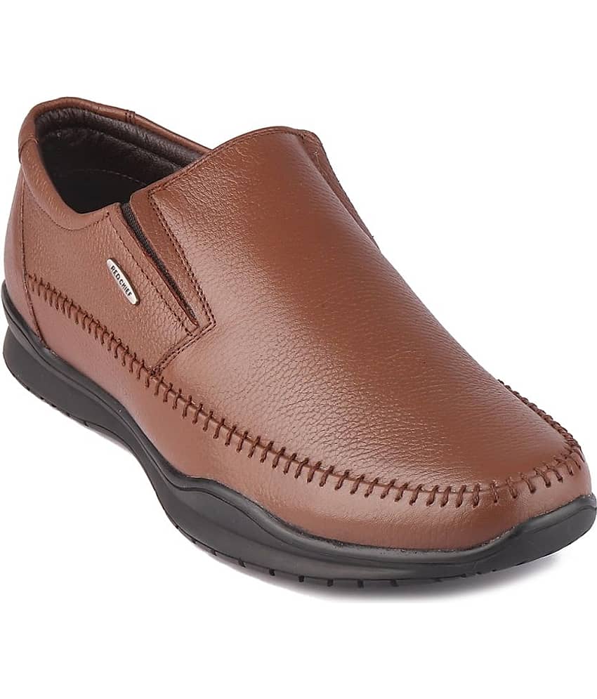 Red Chief Brown Men's Slip On Formal Shoes