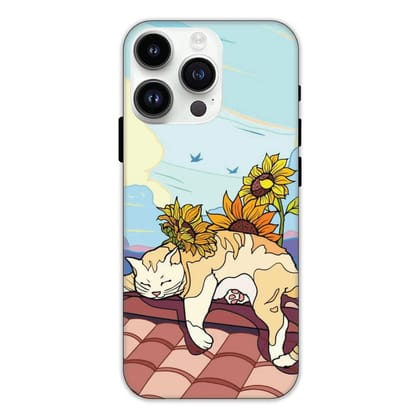 Sleepy Cat - Hard Cases For Apple iPhone Models-Apple iPhone 13 Pro Max