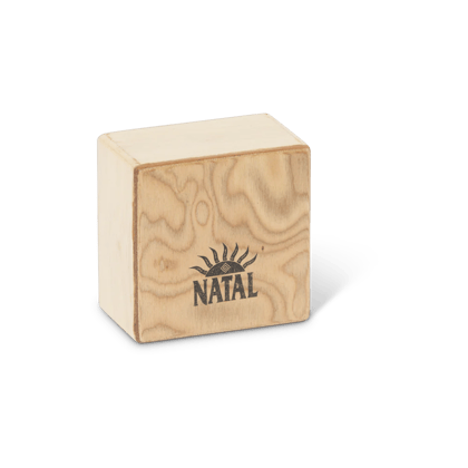 Natal WSK-SQ-MB Square Shaker in Macha Burl