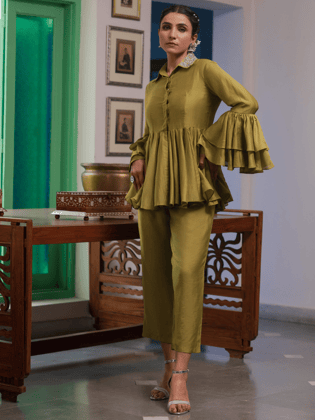 Mehendi Green Co-ord Set-XS