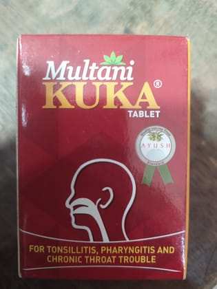 Multani Kuka Tablet Ayush For tonsillitis, pharyngitis and Chronic throat trouble 