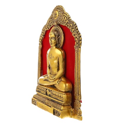 Aluminium Lord Mahaveer Ji Statue � Jain Tirthankar Idol for Home & Temple Decor, Height : 8.7 Inch (ASMAS462 G) Aluminium Lord Mahaveer Ji Statue � Jain Tirthankar Idol for Home & Temple Decor, Height : 8.7 Inch (ASMAS462 G)