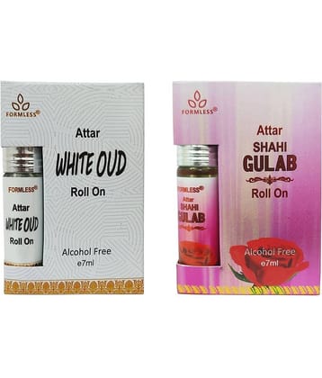 Shahi Gulab 7ml Attar 1pc. and White oud 7ml Attar 1pc.