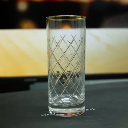 Handcrafted Luxe Crystal Tall Glass - Set Of 2-Cocktail Glass