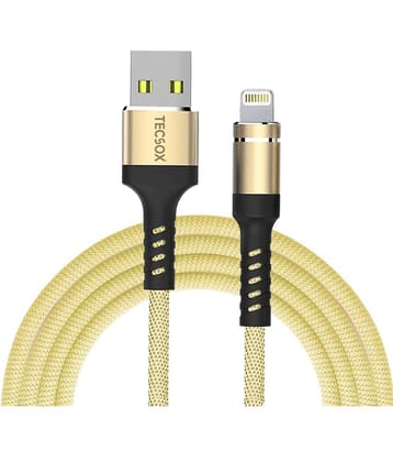 Tecsox Lightning Cable Golden - 1 Meter