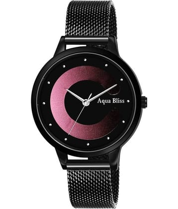 AQUA BLISS - Black Stainless Steel Analog Womens Watch