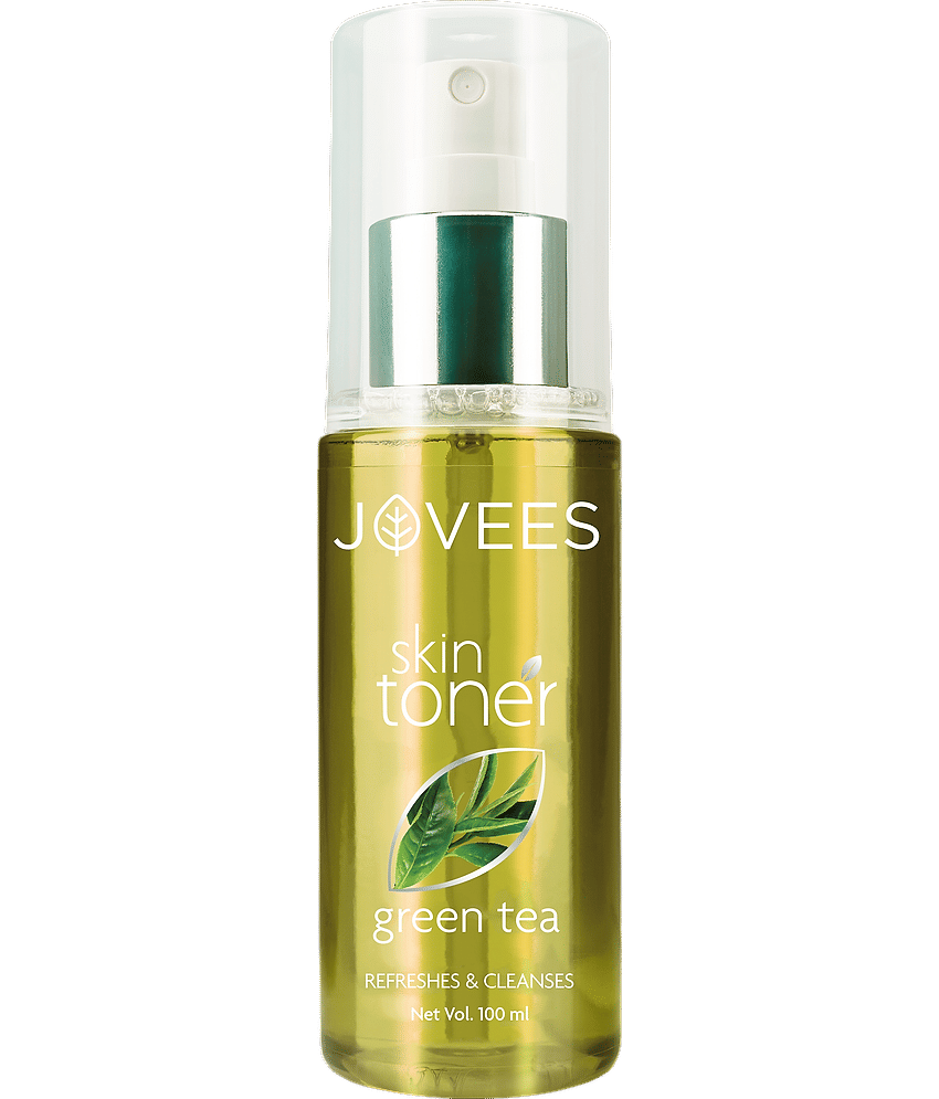 Jovees Herbal Green Tea Skin Toner Cleanses & Moisturises Pore Tightening, 100ml (Pack of 1)