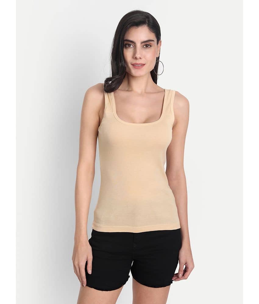 AIMLY Cotton Camisoles - Beige Single