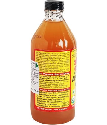 Bragg Cider Vinegar Raw Unfiltered Apple 473 g