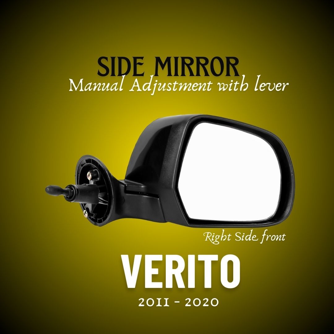 RMC car side view mirror suitable for Mahindra Verito (2011 - 2020) (Right Side / Driver Side)