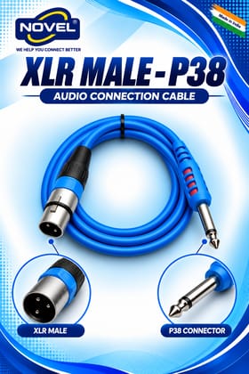 NOVEL P38 - XLR MALE CABLE 20 YARD NOVEL P38 - XLR MALE CABLE 20 YARD