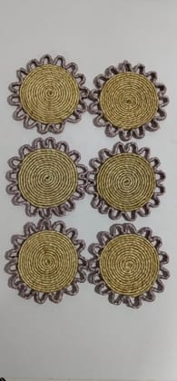 Handmade Jute Coasters set 6