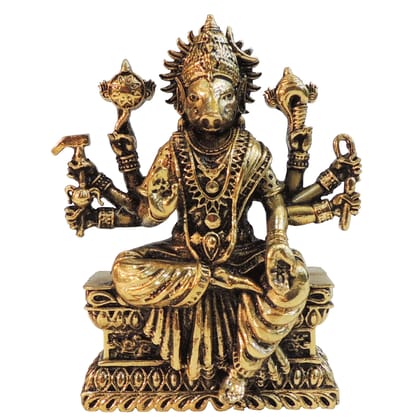 Brass Varaha God Idol Statue, Height : 4 Inch (BSMAS1819 C)