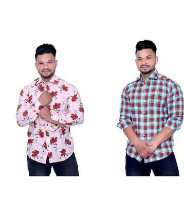 Aish N Ridh Cotton Regular Fit Checks Men's Casual Shirt - Multi ( Pack of 1 )