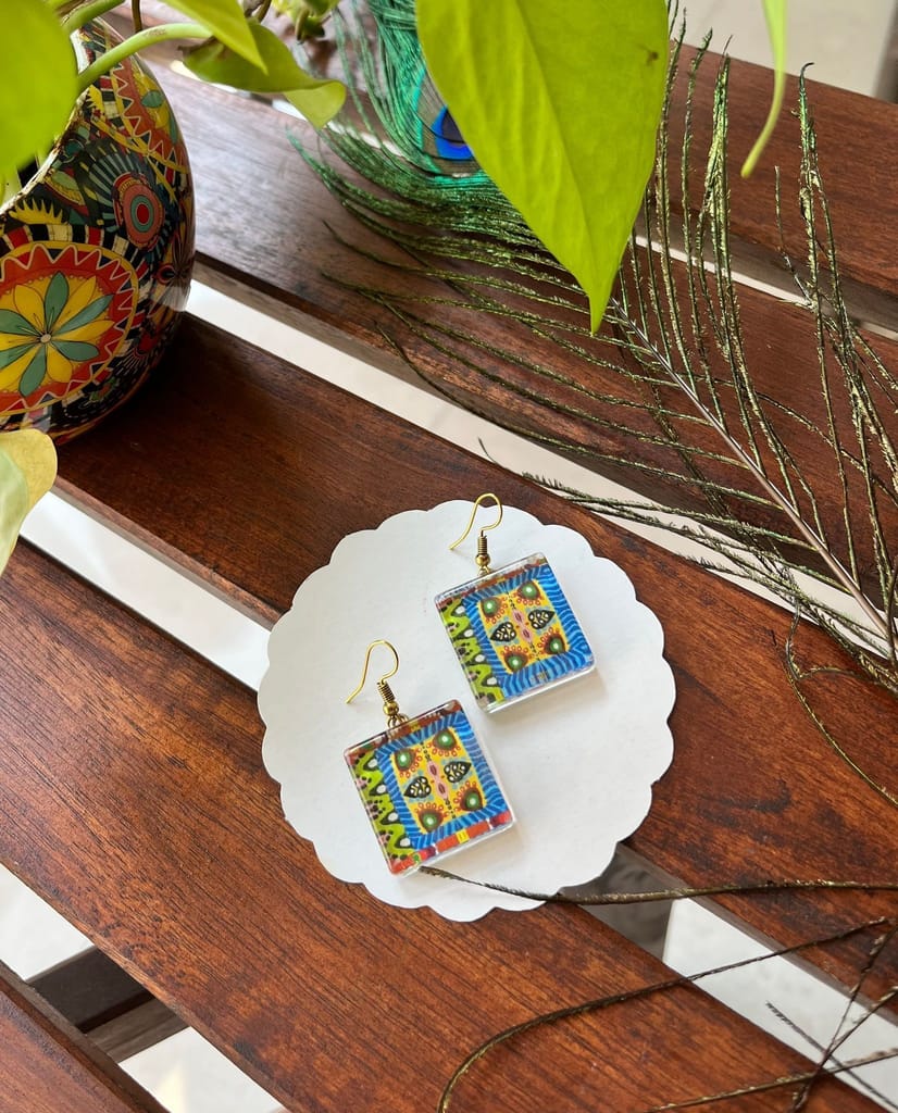 Ethnic-Weaves glass Earrings - Earrings | Buy online on ZillyBuy