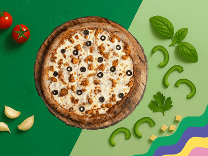 Cheddar Chicken Tikka Pizza [Multigrain]