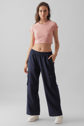 Navy- Cargo pants-XS