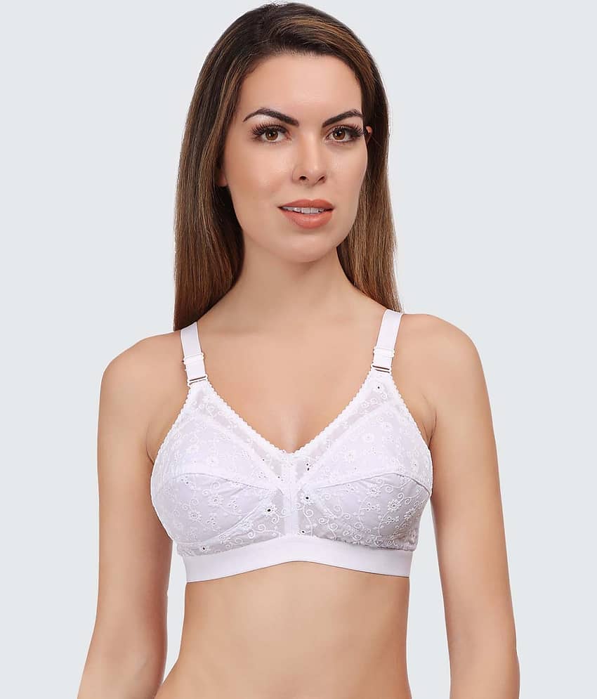 Eve's Beauty Cotton Non Padded Women's Everyday Bra ( White )