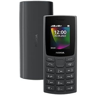 Nokia 106 with Built-in UPI Payments (Dual Sim 1000 mAh Battery, 1.8 Inch Display, CHARCOAL)