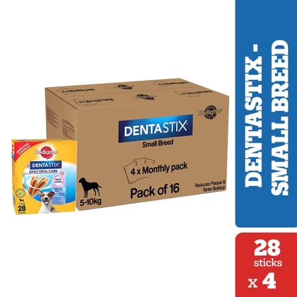 Pedigree Dentastix Oral Care Adult Small Breed (5-10 kg) Dog Treat (110gx10)